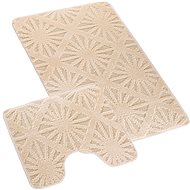 Bellatex Bany set 60 × 100 cm + 60 × 50 cm 810/007 Uni rays off-white - Bath Mat