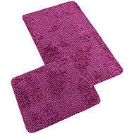Bellatex Bathroom set Bany Silver 60 × 100 cm + 60 × 50 cm 425/003 fuchsia - Bath Mat