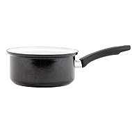 Belis Sfinx Standart enamel saucepan with handle black 14 cm, 0,8 l - Pot