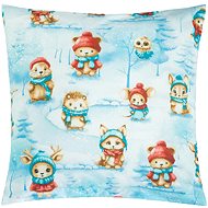 BELLATEX CHRISTMAS 40 × 40 cm 55/CH47 animals in winter - Pillowcase