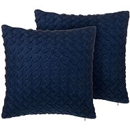 BELIANI, Sada 2 polštářů 45 x 45 cm modrá SCILLA, 202823 - Pillow