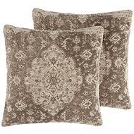 BELIANI, Sada 2 polštářů 45 x 45 cm hnědá MIMISAL, 203221 - Pillow