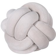 BELIANI, Knotted cushion 20 x 20 cm grey MALNI, 243645 - Pillow