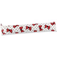 Bellatex s.r.o. Lin tesniaci valec 15 × 85 cm červená mašľa - Vankúš