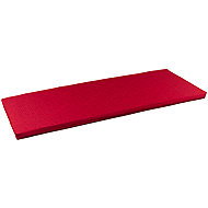 Bellatex Bench seat 34/014 smooth zipped 40 × 140 cm Uni, red - Cushion