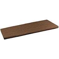 Bellatex Bench seat 34/018 smooth zipped 40 × 120 cm Uni, brown - Cushion