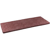 Bellatex Bench seat 34/032 smooth zipped 40 × 150 cm Uni, burgundy - Cushion