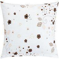 BELLATEX cover 40 × 40 cm, brown flower - Pillowcase