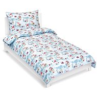 BELLATEX Linen cotton 90/CH01 Elf on skates 140 × 200, 70 × 90 cm - Bed Linen