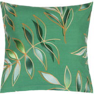 Bellatex Linen 90/646 40 × 40 cm leaves green - Pillowcase
