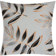 Bellatex Linen 90/945 40 × 40 cm grey leaves - Pillowcase
