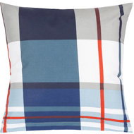 Bellatex Linen 90/573 40 × 40 cm blue-grey checkered - Pillowcase