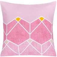 Bellatex Linen 90/428A 40 × 40 cm honeycomb pink - Pillowcase