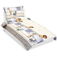 Bellatex Bedding Junior 90/038 beige safari 140 × 200 cm, 70 × 90 cm - Bed Linen