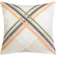 BELLATEX Linen 94/258 40 × 40 cm beige checkered - Pillowcase