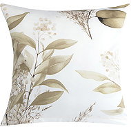 BELLATEX Linen 94/422 40 × 40 cm beige leaves - Pillowcase