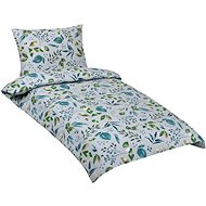 BELLATEX Linen cotton 90/644 green flakes 140 × 200, 70 × 90 cm - Bed Linen