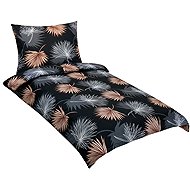 BELLATEX Linen cotton 90 / 983 palm leaf 140 × 200 cm, 70 × 90 cm - Bed Linen