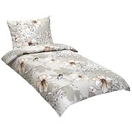 Bellatex flanel 12/314 kávé hibiszkusz, 140 × 200, 70 × 90 - Ágynemű