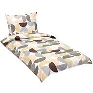 Bellatex cotton 90/381 brown semicircle, 140 × 220, 70 × 90 - Bed Linen