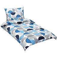 Bellatex cotton 90/584 blue semicircle, 140 × 220, 70 × 90 - Bed Linen