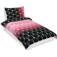 BELLATEX Linen cotton 90 / 428 pink honeycomb 140 × 200, 70 × 90 - Bed Linen