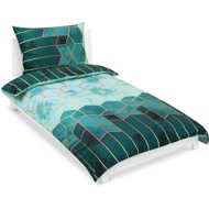 BELLATEX Linen cotton 90 / 636 green honeycomb 140 × 200, 70 × 90 - Bed Linen