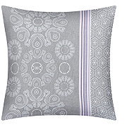 Bellatex Linen 90/133C 40 × 40 cm grey and white ornament - Pillowcase
