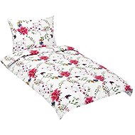 BELLATEX 90/216 Cotton bedding, 140 × 200 cm, 70 × 90 cm, lucky pink - Bed Linen
