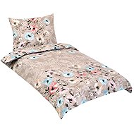 BELLATEX 90/399 Cotton bedding, 140 × 200 cm, 70 × 90 cm, poppy dream beige - Bed Linen