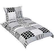 BELLATEX 90/920 Cotton bedding, 140 × 200 cm, 70 × 90 cm, wilderness gray - Bed Linen
