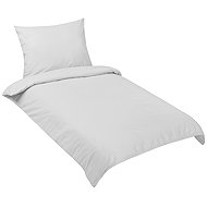 BELLATEX Cotton Bedding 91/P242 UNI Light Grey 140 × 200, 70 × 90cm - Bed Linen