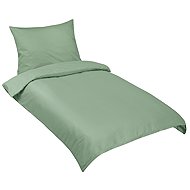 BELLATEX LUX Cotton Bedding 91/035 UNI Green 140 × 200, 70 × 90 cm - Bed Linen