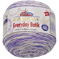 Bellatex Everyday Batik 140 g - 74211 white, purple - Yarn