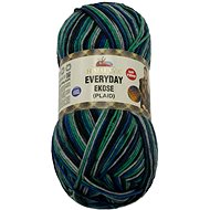 Bellatex Himalaya Everyday Ekose 200 g - 241-09 šedá, modrá, zelená - Yarn