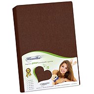 BELLATEX Jersey 180 × 200 cm × 40 cm 018 dark brown - Bedsheet