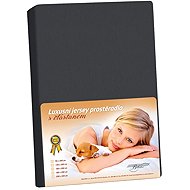BELLATEX KL4 Jersey with elastane 180 × 200 cm 348 black - Bedsheet