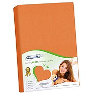 BELLATEX Jersey 120 × 200 cm, 049 tangerine - Bedsheet