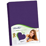 BELLATEX Jersey 200 × 220 cm, 031 plum - Bedsheet