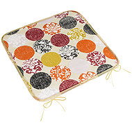 BELLATEX Seat cushion BERTA 34\611 smooth 40 × 40 coloured balls - Pillow Seat
