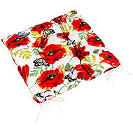 BELLATEX Seat cushion BERTA 41\612 quilted 40 × 40 poppy - Pillow Seat