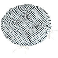 BELLATEX Seat cushion BERTA 62\610 round quilted diameter 40 cm cube grey - Pillow Seat