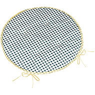 BELLATEX Seat cushion BERTA 79\610 round smooth diameter 40 cm cube grey - Pillow Seat