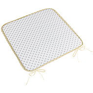 BELLATEX Seat cushion ADÉLA 34\905 smooth 40 × 40 diamond grey-white - Pillow Seat