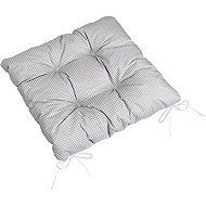 BELLATEX Seat cushion ADÉLA 41\904 quilted 40 × 40 cube grey-white - Pillow Seat