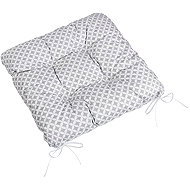 BELLATEX Seat cushion ADÉLA 41\905 quilted 40 × 40 diamond grey-white - Pillow Seat