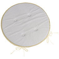 BELLATEX Seat ADÉLA 79\904 round smooth diameter 40 cm gray-white - Pillow Seat