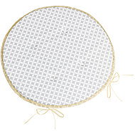 BELLATEX Seat ADÉLA 79\905 round smooth diameter 40 cm diamond grey-white - Pillow Seat