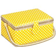 Bellatex Sewing box yellow dot - Sewing Basket