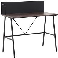 Dark wood table 100 x 50 cm HASTINGS, 207355 - Desk